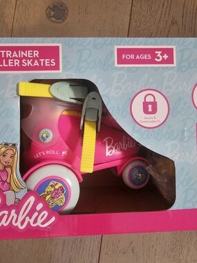 Barbie Kids Pink Trainer Roller Skates - Toddler Adjustable Skates